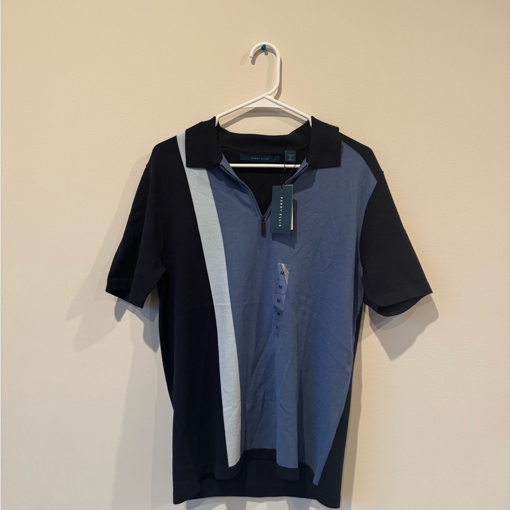 Perry Ellis Men's Blue Polo Shirt